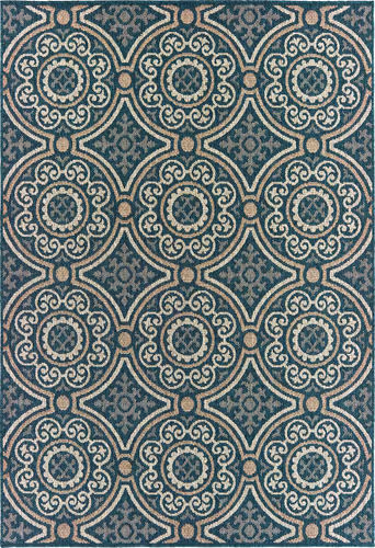 Modern Loom Latitude 7310_609B3 Blue Outdoor Rug Product Image