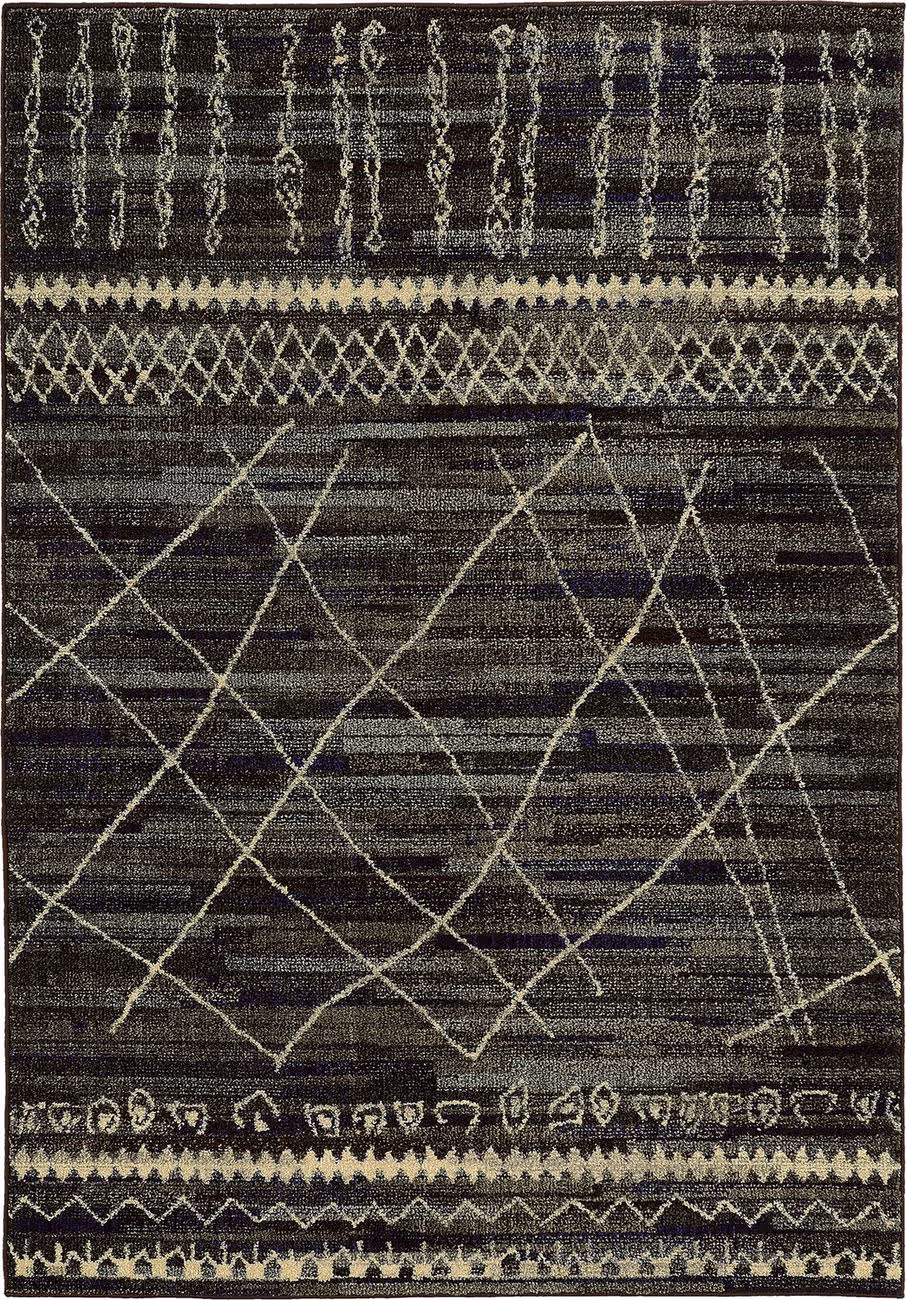 Modern Loom Nomad 7310_633N5 Black Abstract Rug