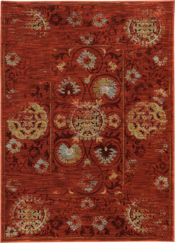 Modern Loom Sedona 7310_6386E Red Abstract Rug Product Image