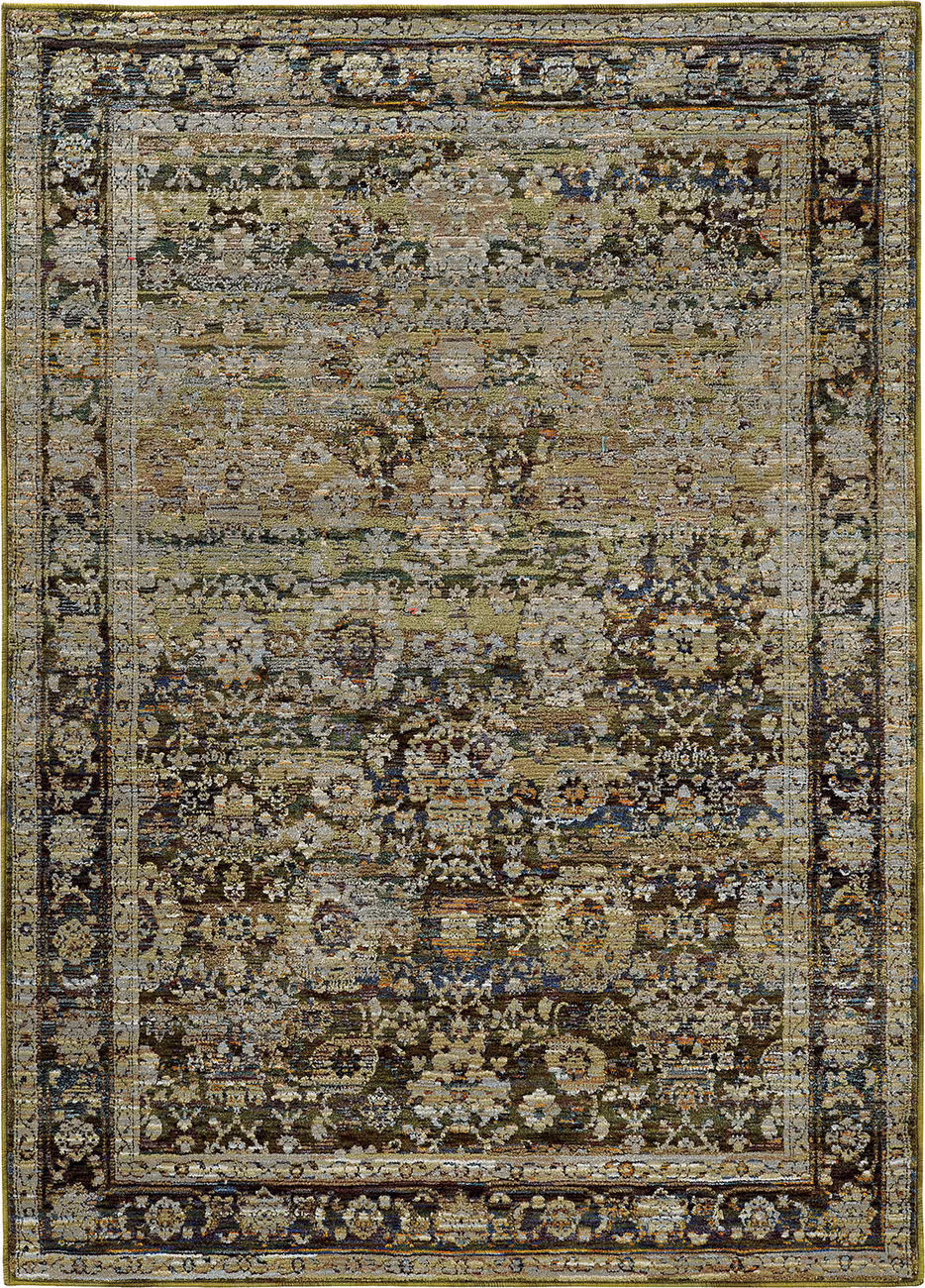 Modern Loom Andorra 7310_7125C Green Rug