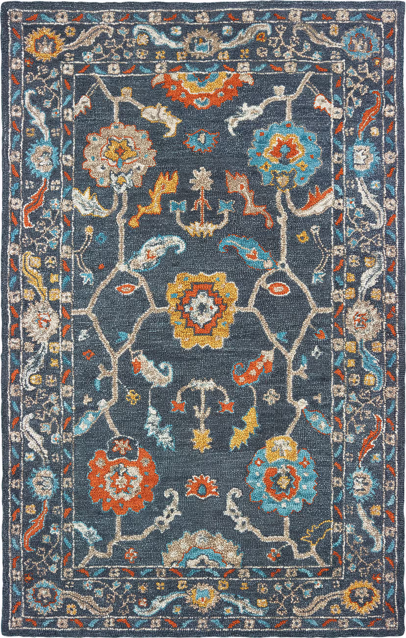 Modern Loom Zahra 7310_75501 Blue Abstract Rug