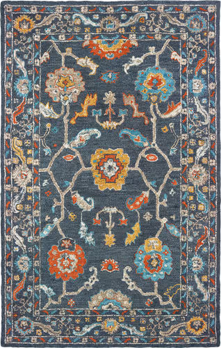Modern Loom Zahra 7310_75501 Blue Abstract Rug Product Image