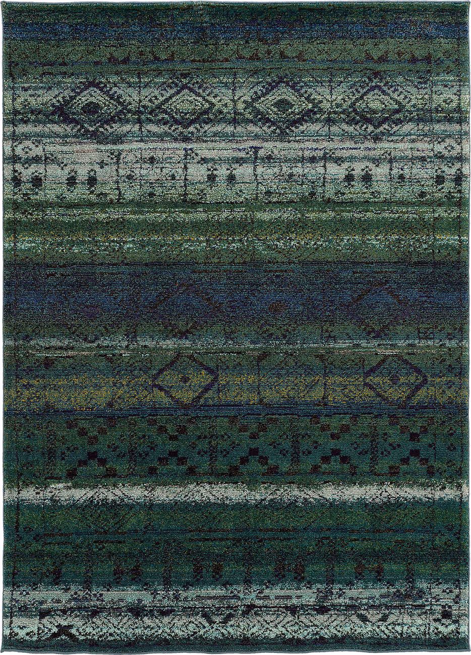 Modern Loom Nomad 7310_8123G Green Abstract Rug