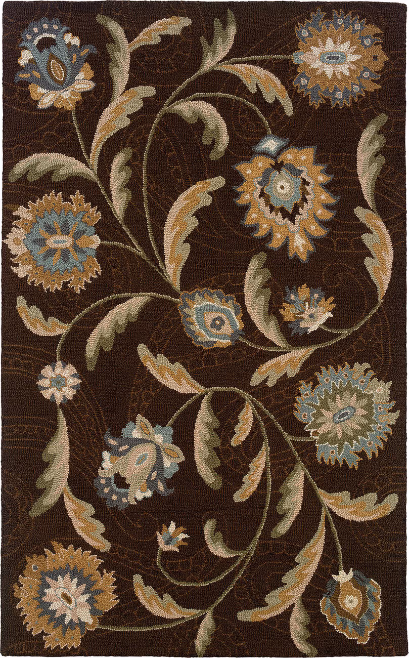 Modern Loom Eden 7310_87108 Brown Abstract Rug
