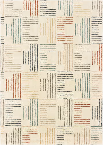 Modern Loom Carson 7310_9663A Ivory Abstract Rug Product Image