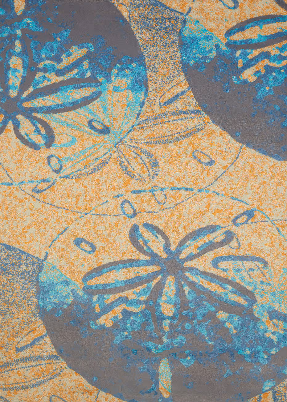 Modern Loom Sand Dollar Cove 7410_543_60088 Peach Coastal Rug