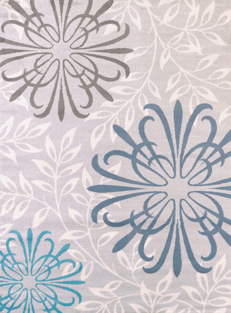 Modern Loom Duvet 7410_595_41560 Blue Floral Rug