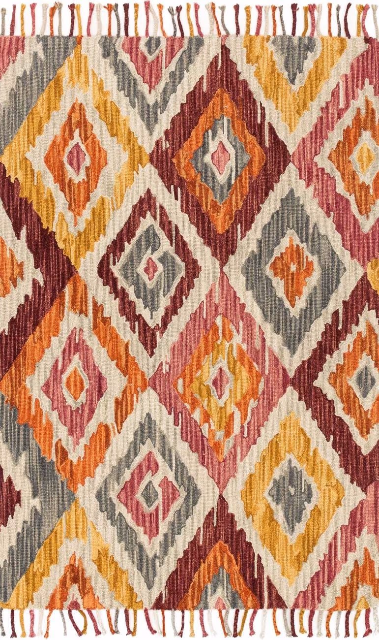 Loloi Brushstroke BI-04 Silver/Sunset Abstract Rug