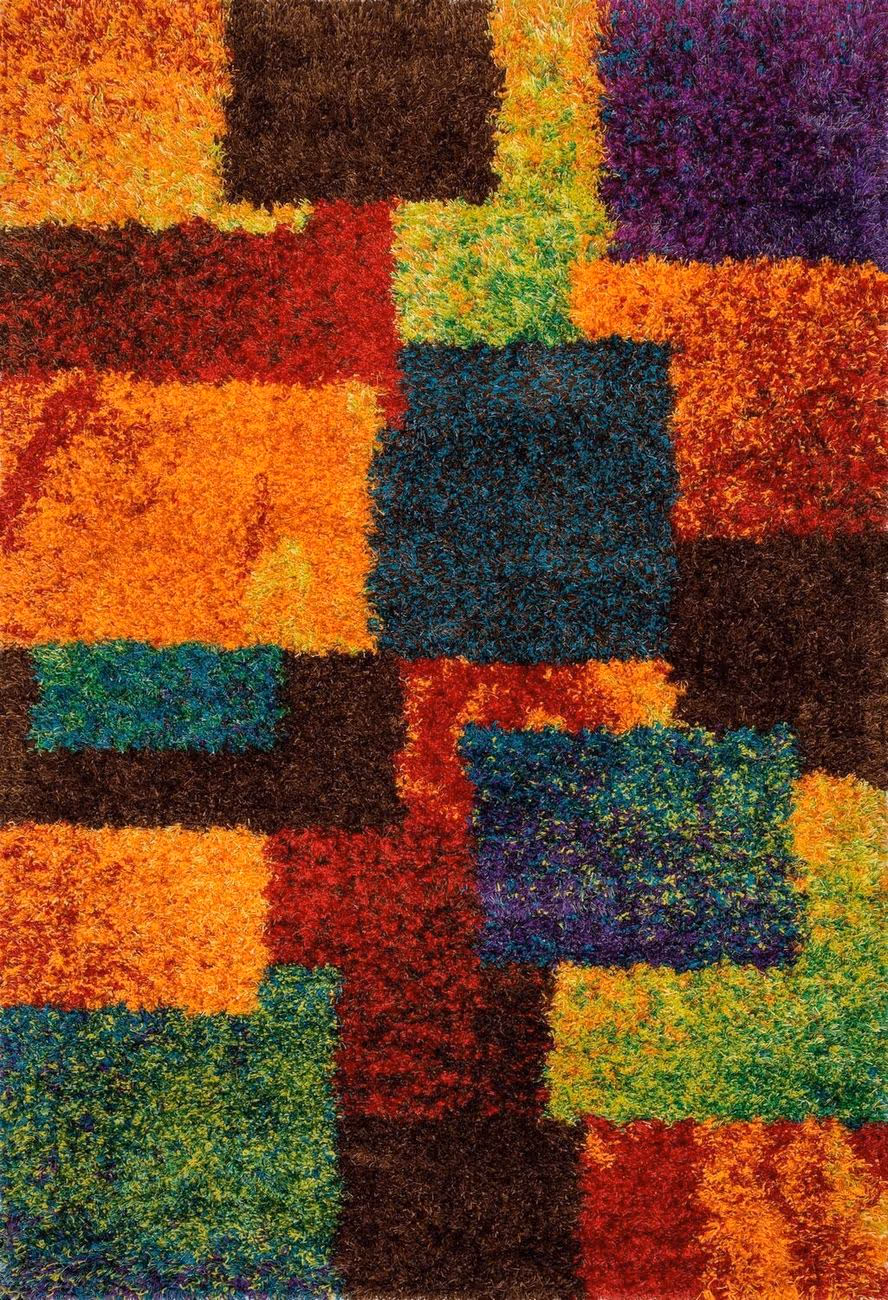 Loloi Barcelona Shag BS-05 Multi Synthetic Shag Rug