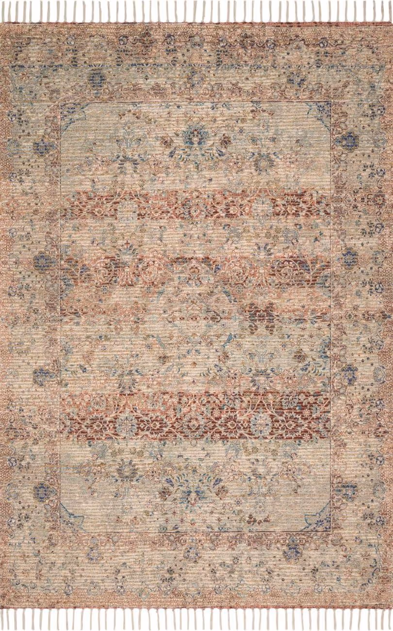 Loloi Cornelia COR-05 Seafoamgreen/Brick Natural Fiber Rug