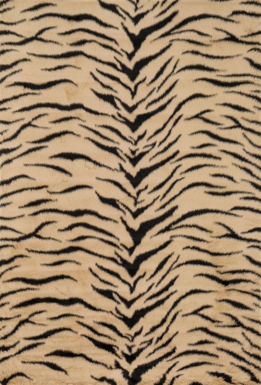 Loloi Danso Shag DA03 Tiger Animal Print Patterned Rug from the Animal