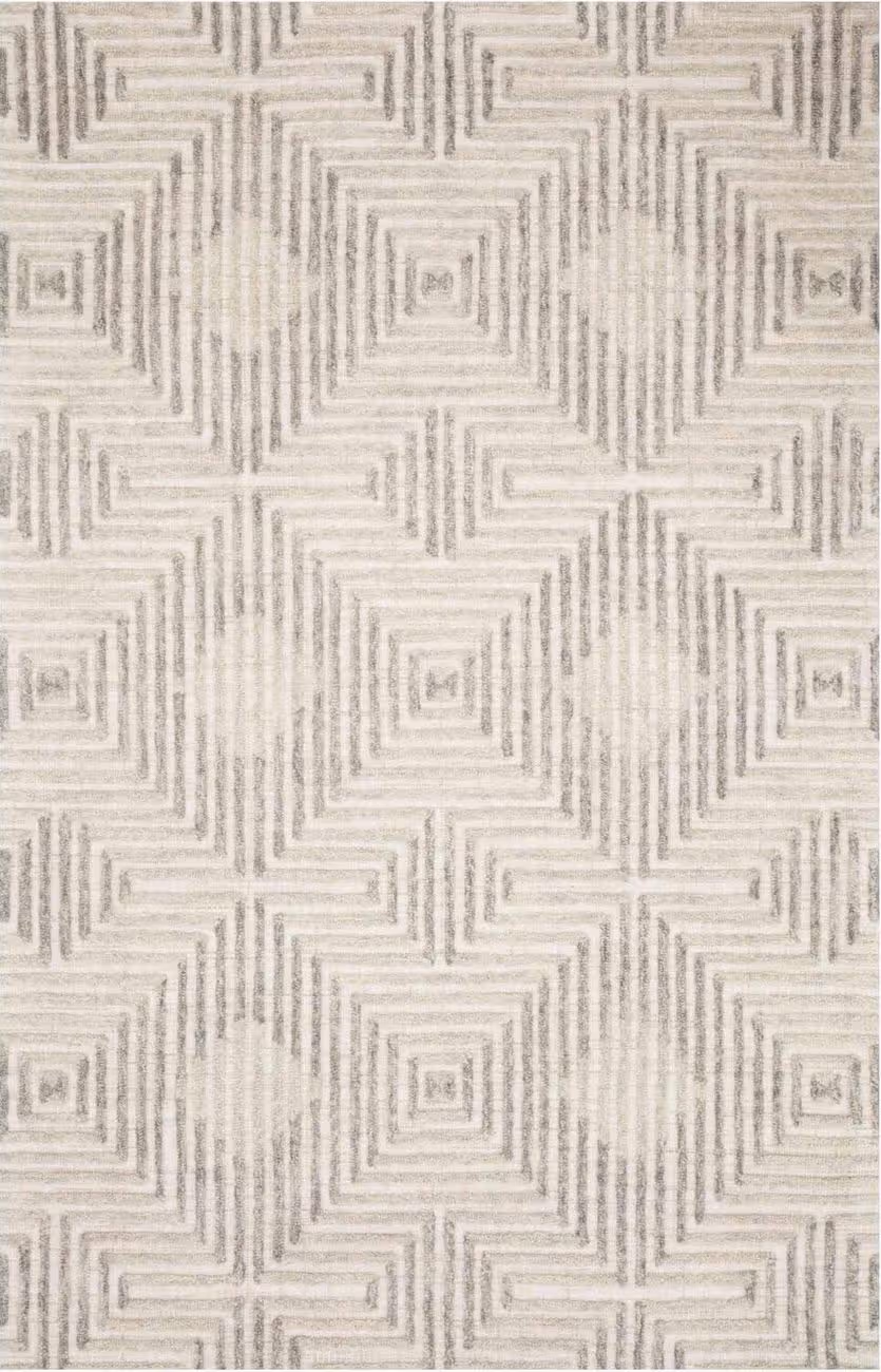 Loloi EHREN EHR-02 Beige Hand Tufted Wool Rug