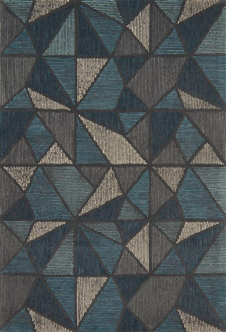 Loloi Gemology GQ-01 Teal/Grey Abstract Rug
