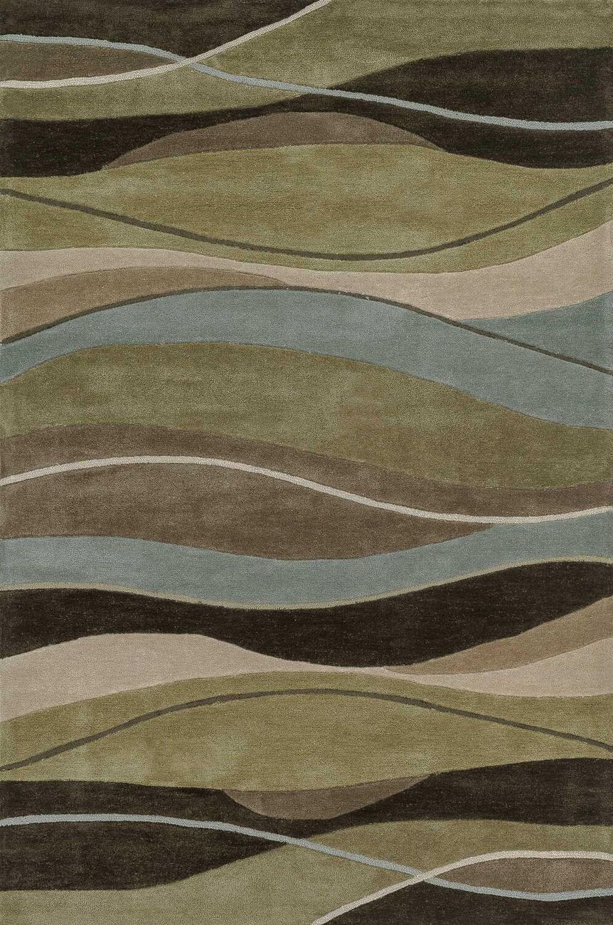 Loloi Grant GR06 Olive / Brown Patterned Floral Rug from the Assorted
