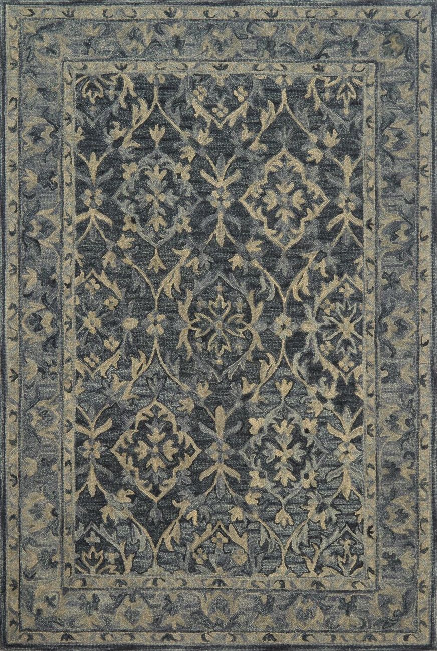 Loloi Hawthorne HV06 Denim Wool Traditional Rug from the Assorted