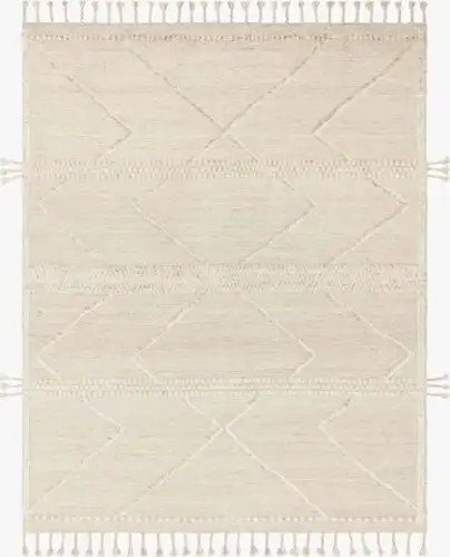 Loloi IMAN IMA-05 Beige Hand Knotted Wool Rug Product Image