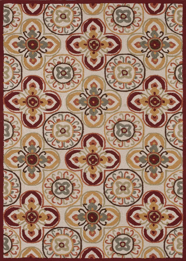 Juliana JL-26 Ivory - Red Rug