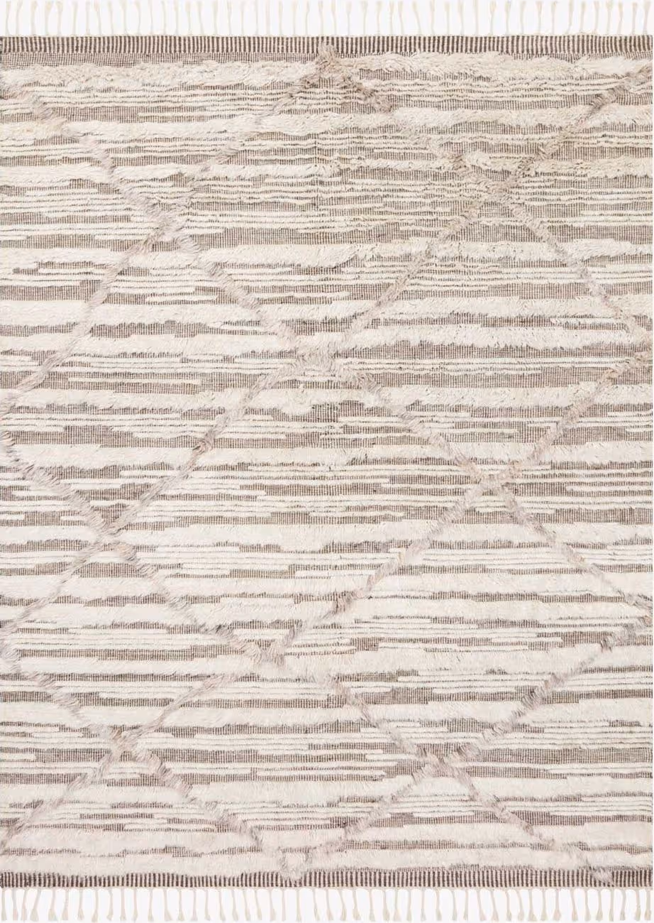 Loloi KHALID KF-07 Beige Hand Knotted Synthetic Rug
