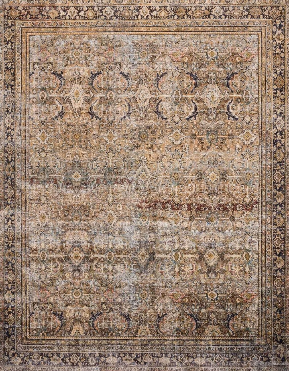 Loloi Layla LAY-03 OLIVE / CHARCOAL Traditional Synthetic Rug