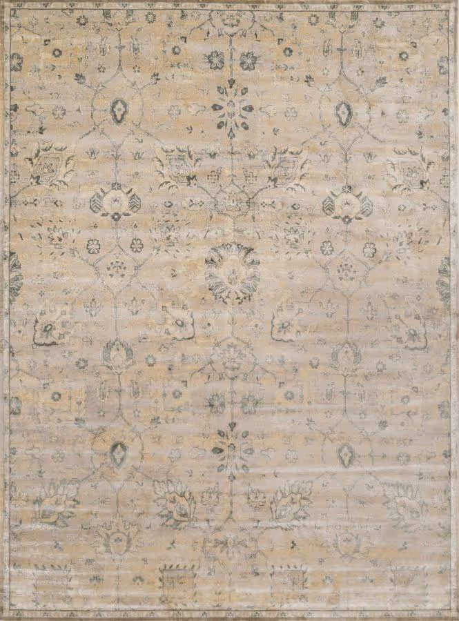 Loloi Nyla NY-24 Stone / Blue Silk Transitional Rug
