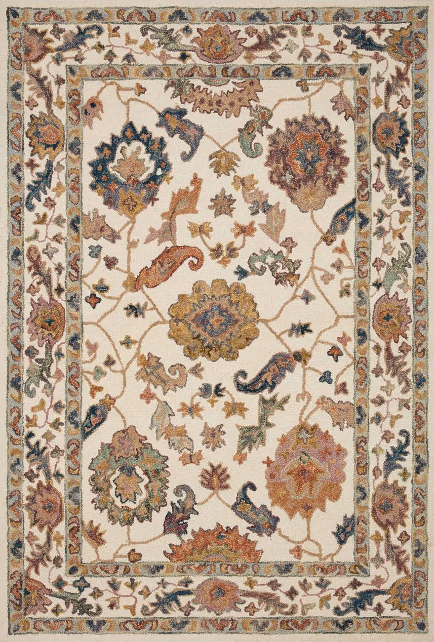Loloi PADMA PMA-01 Multi-Colored Hand Hooked Wool Rug