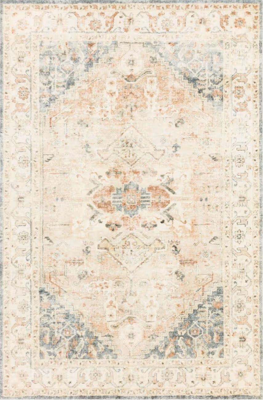 Loloi Rosette Pink Rug