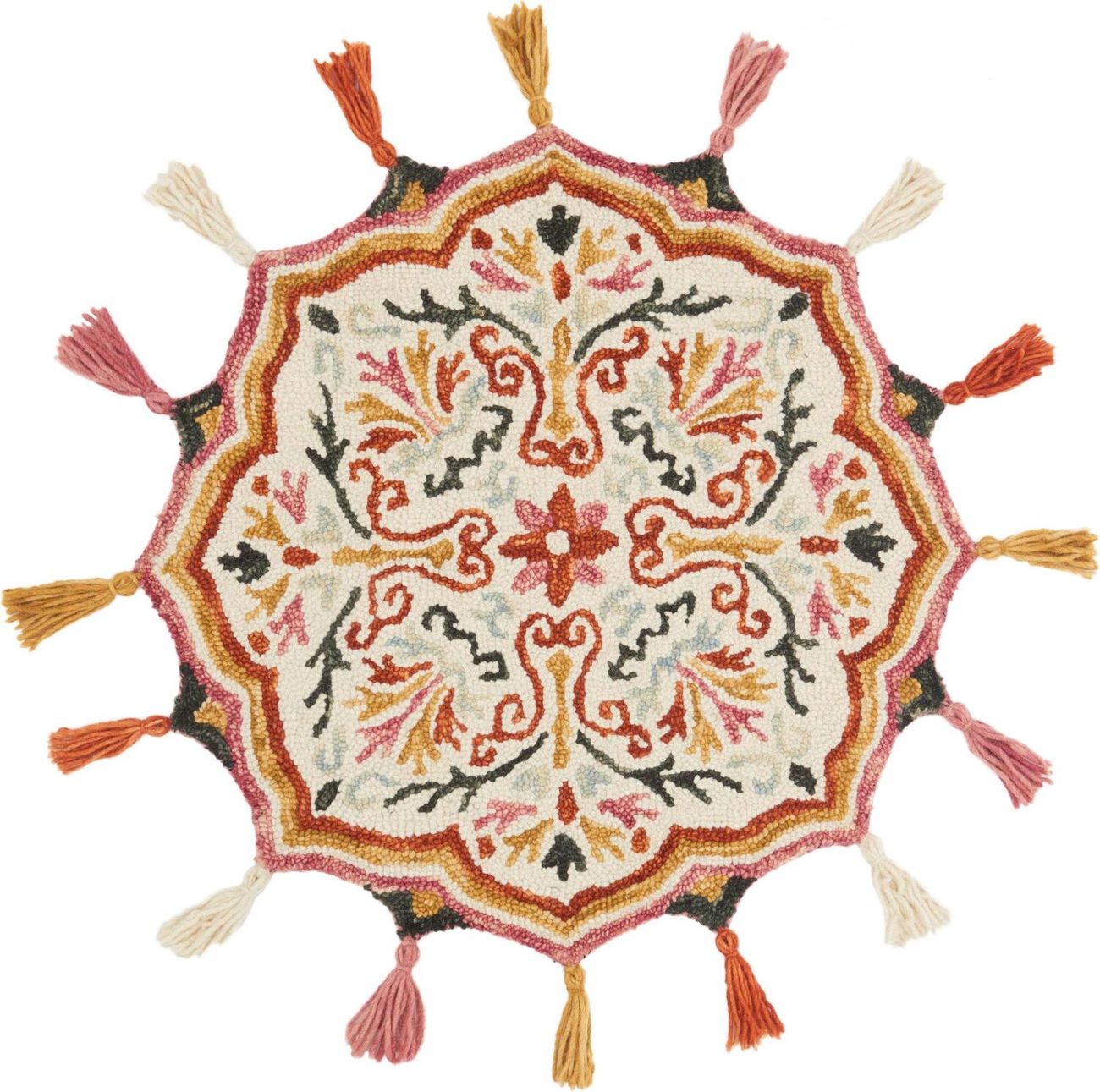 Loloi Remy RU07 Ivory / Sunset Wool Transitional Rug from the Kids