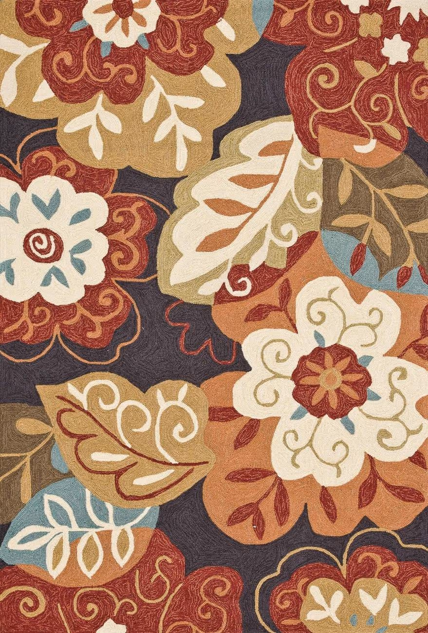 Loloi Summerton SRS03 Black/Multi Synthetic Floral Rug
