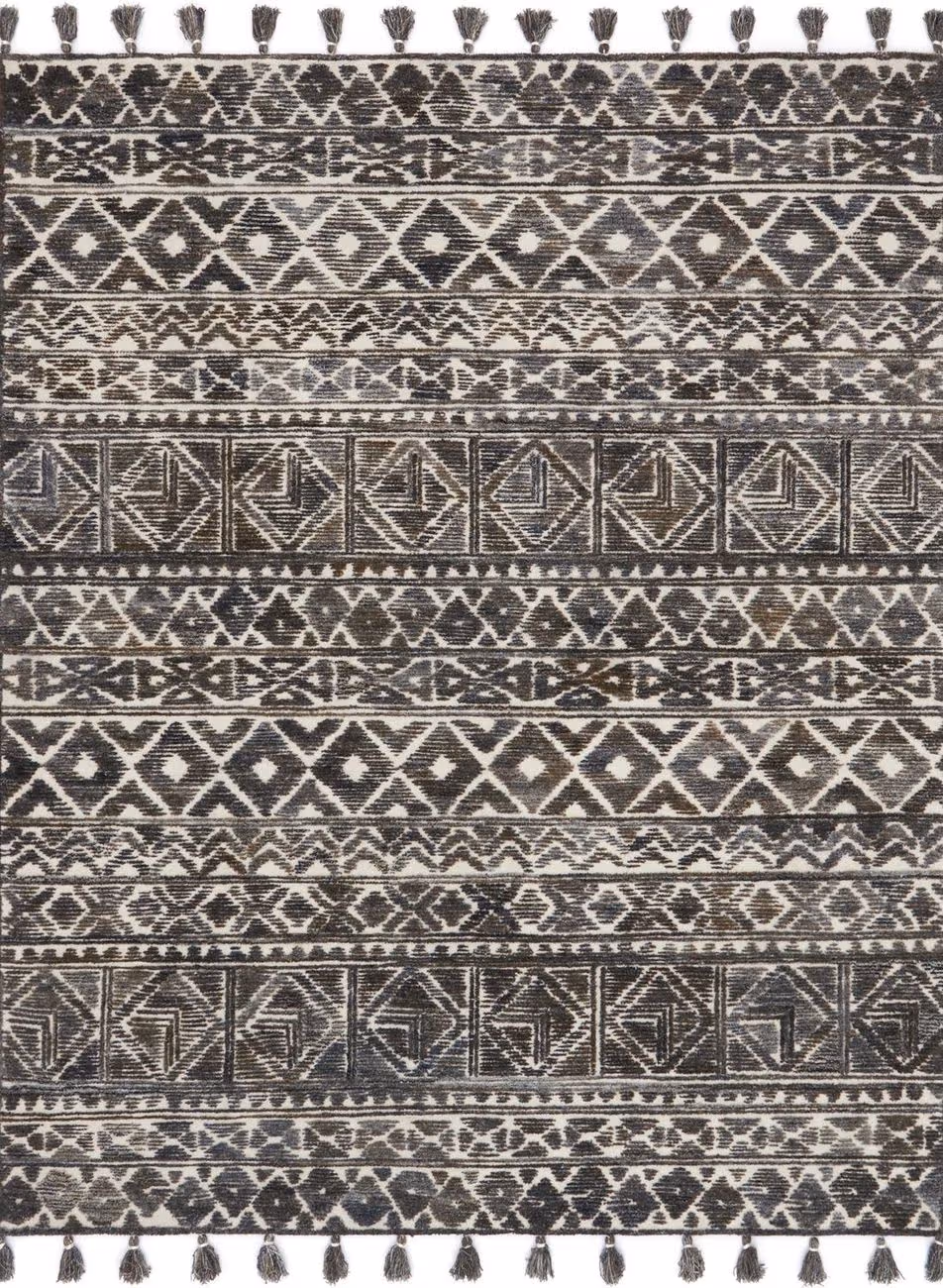 Loloi Tersa TK-02 Ivory / Charcoal Abstract Rug