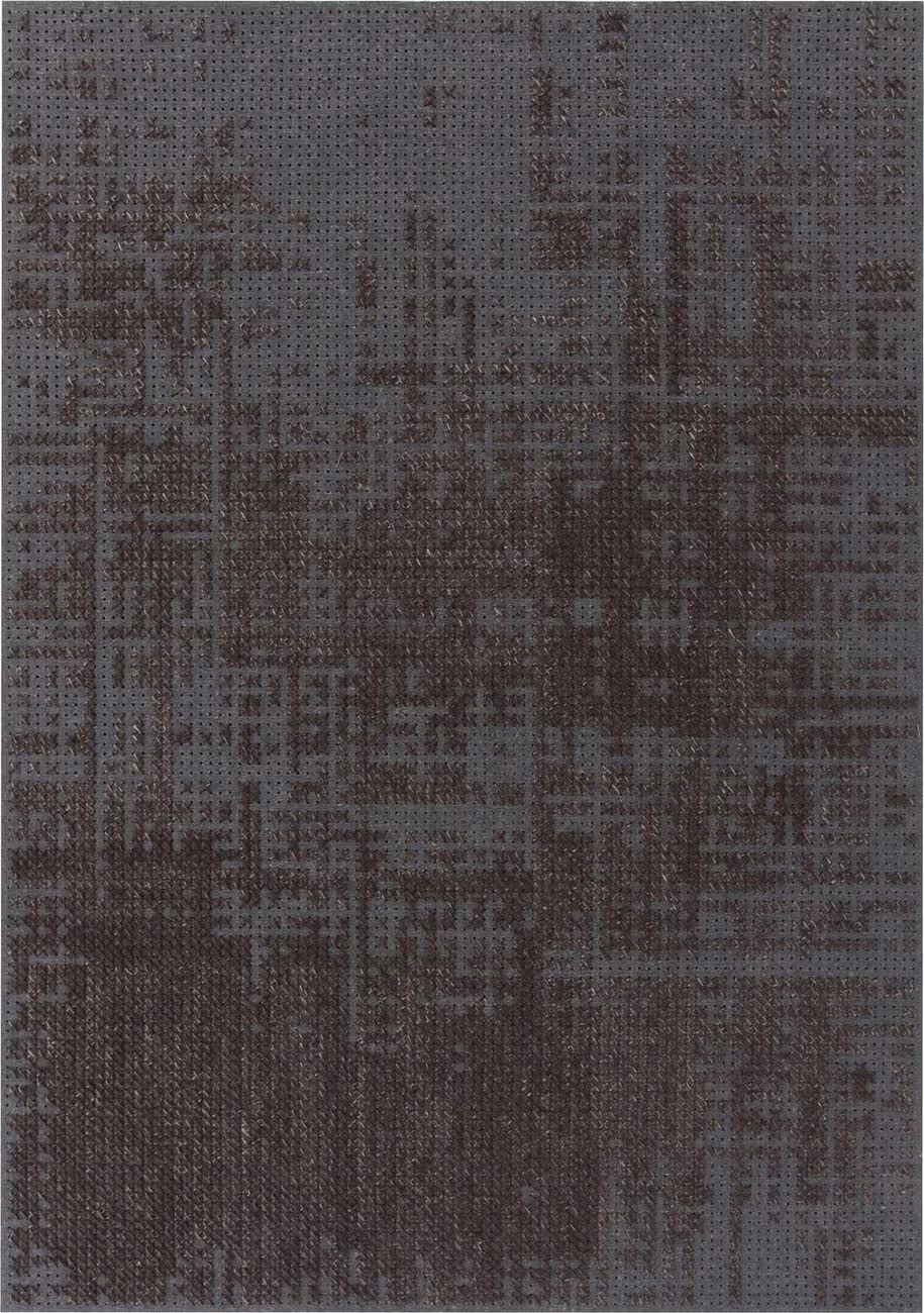 Gandia Blasco Black Canevas Abstract Rug