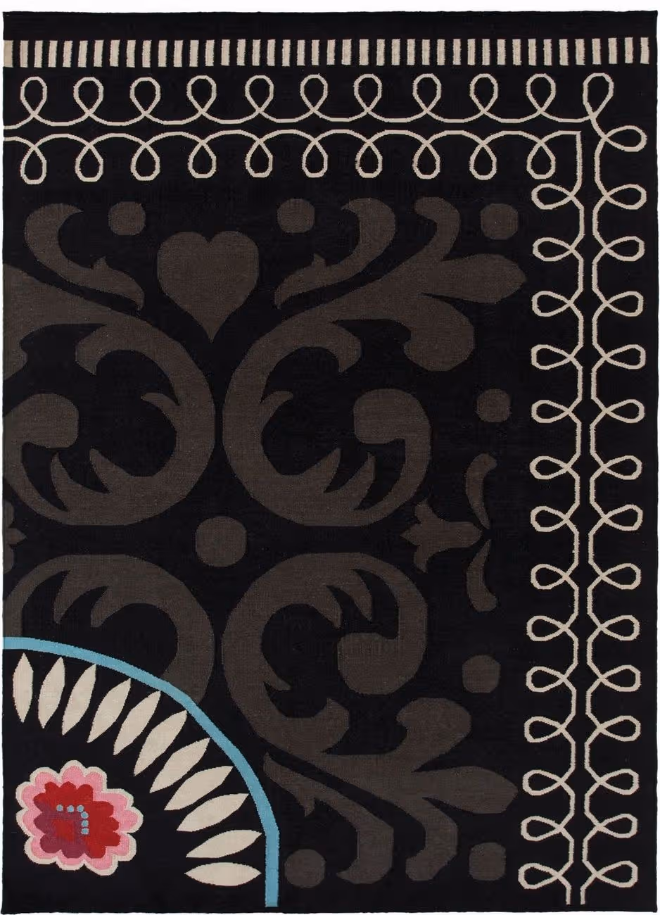 Gandia Blasco Black Goyescas Rug