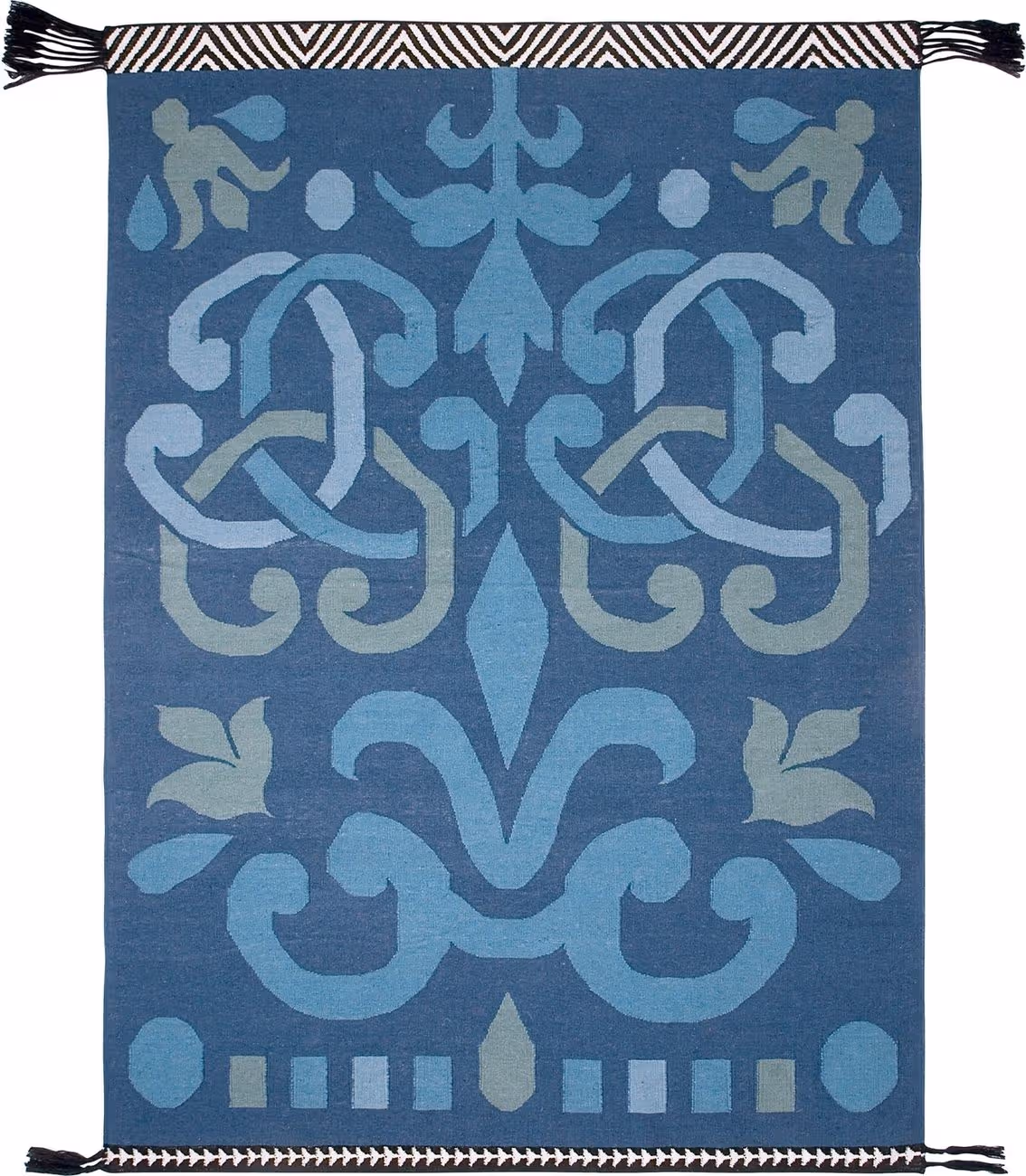 Gandia Blasco Blue Kilim Arabesco Rug