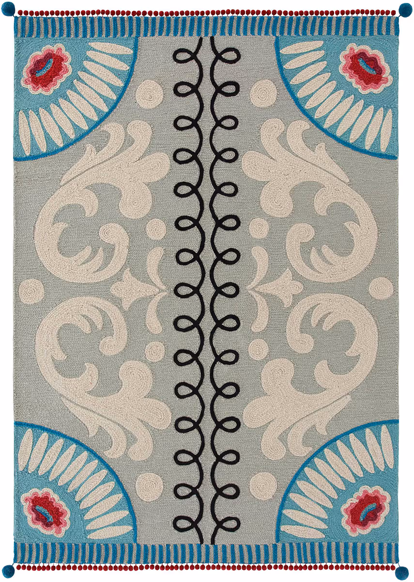 Alfombra Goyesca Azul Rug