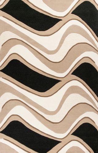 Kas Rugs Eternity 1071 Black/Beige Abstract Rug Product Image