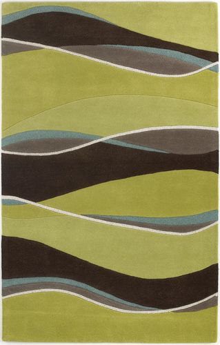 Kas Rugs Eternity 1084 Lime/Mocha Abstract Rug Product Image
