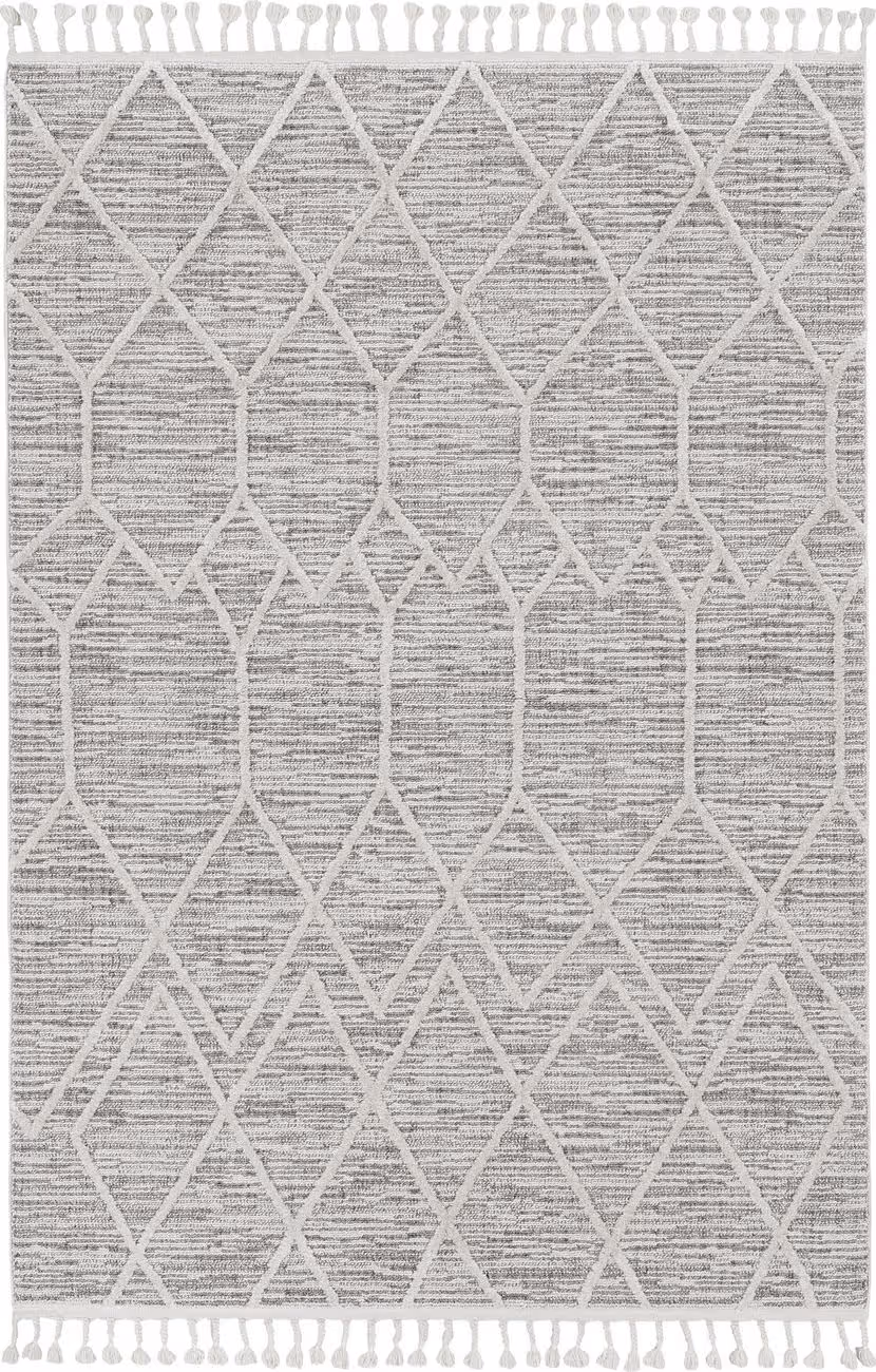 Kas Rugs Willow 1102 Gray Hand Woven Synthetic Rug