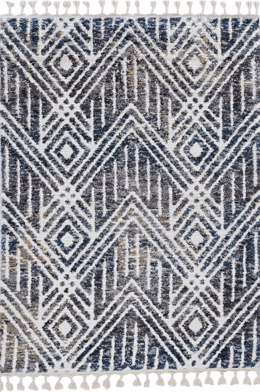 Kas Rugs Bungalow 2305 Gray Hand Woven Synthetic Rug