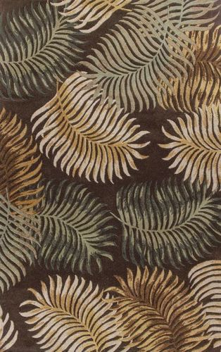 Kas Rugs Havana 2617 Espresso Floral Rug Product Image