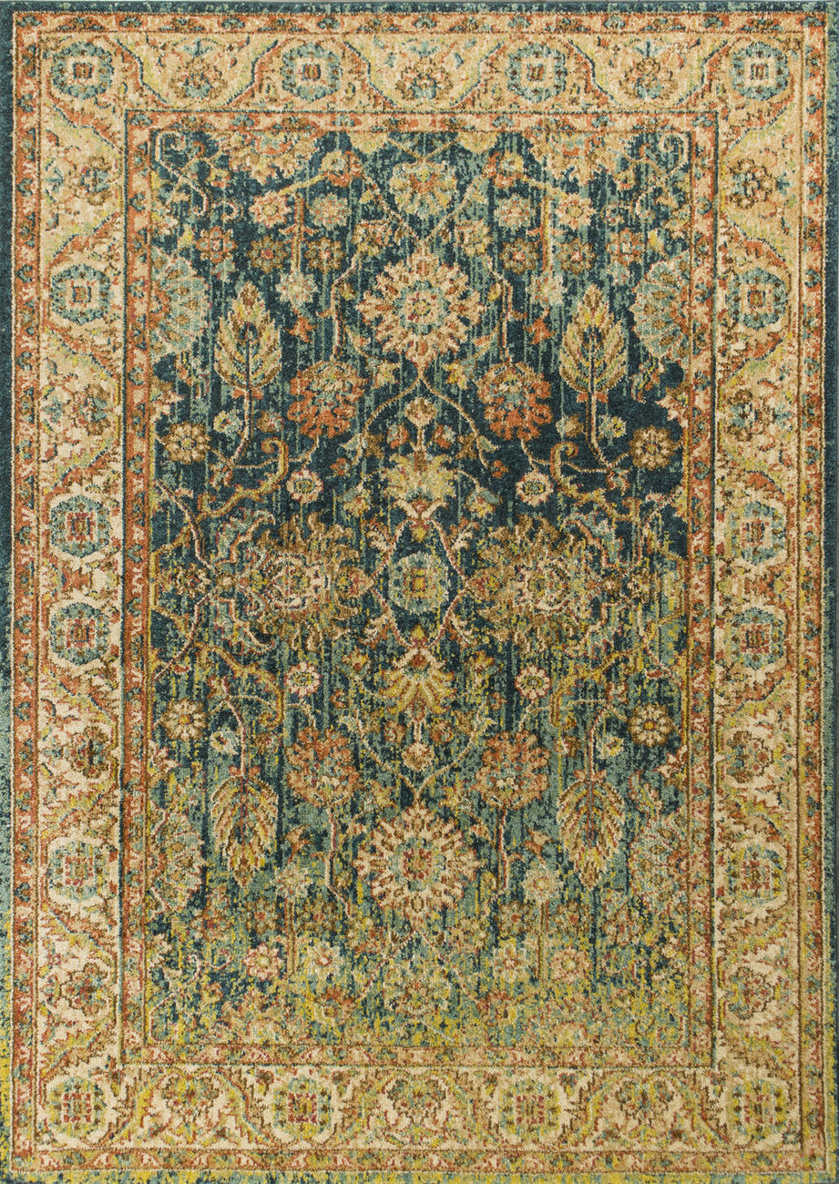 Kas Rugs Casablanca 4402 Teal/Sand Traditional Rug from