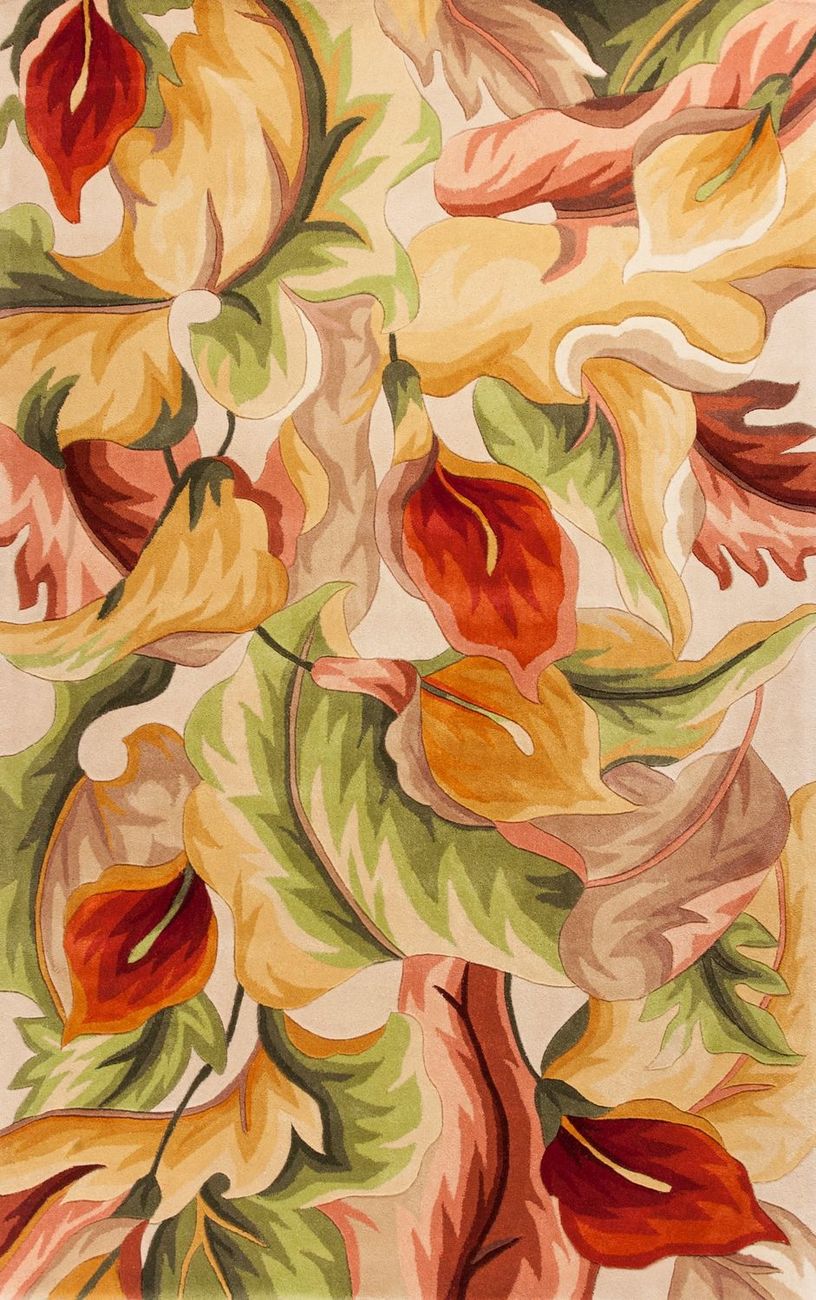 Kas Rugs Catalina 758 Ivory Floral Rug from the Botanical Rugs