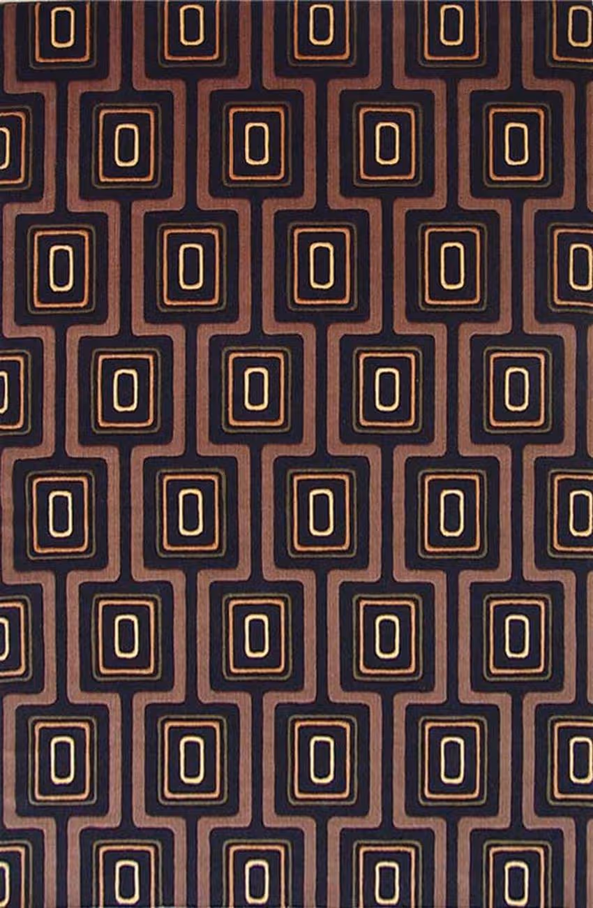 Kas Rugs Tate 8510 Black Abstract Rug