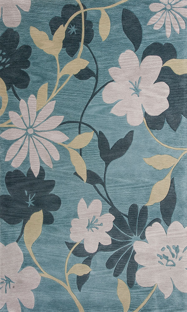 Bali 2870 Seafoam / Grey Elegance Rug from the Botanical Rugs