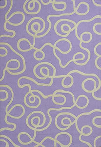 Kozy Ribbons Kozy Kids 0556 Lilac Ribbon Curls Rug