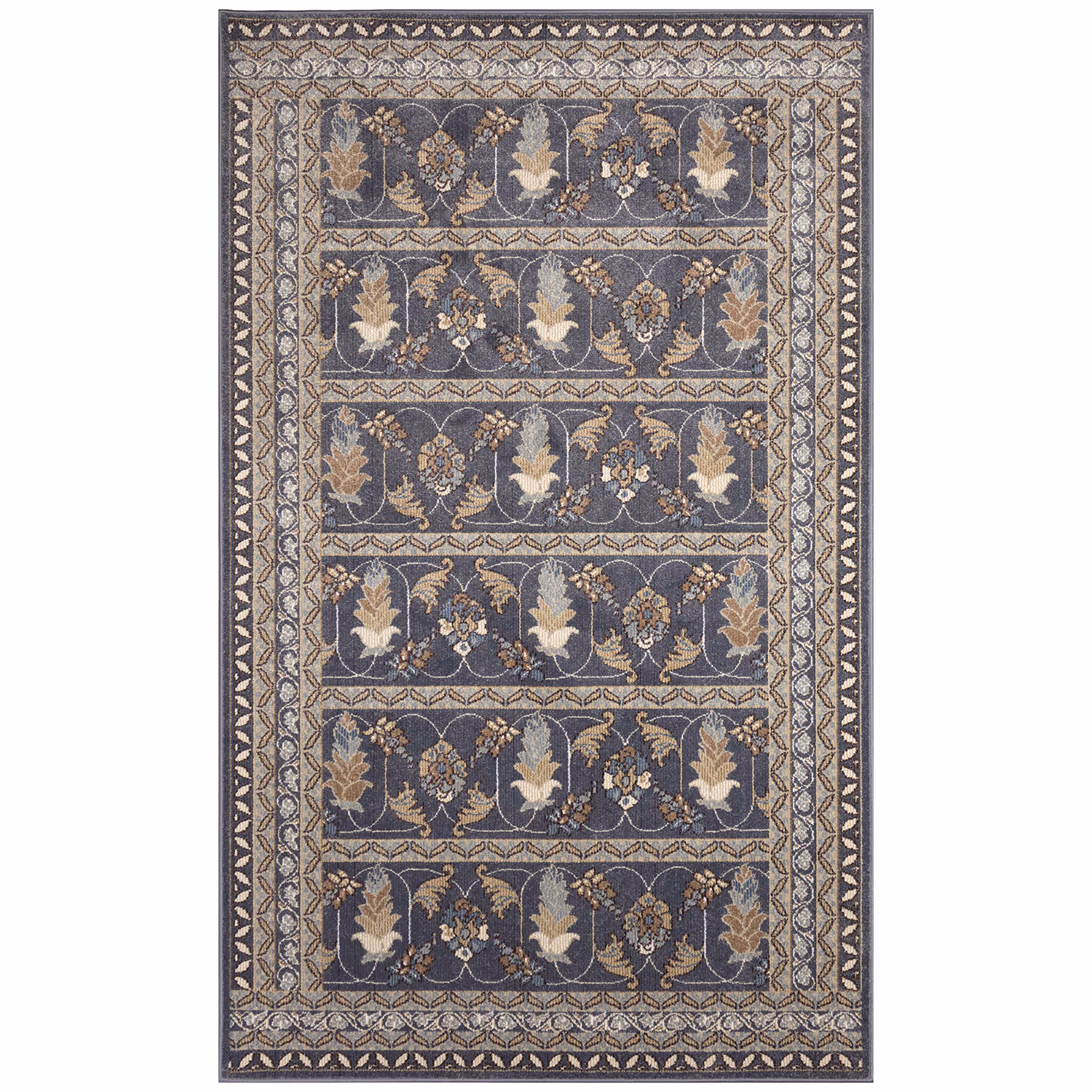 Liora Manne Ariana Low Profile  Indoor  Woven Durable Rug- Sarai Navy  Product Image
