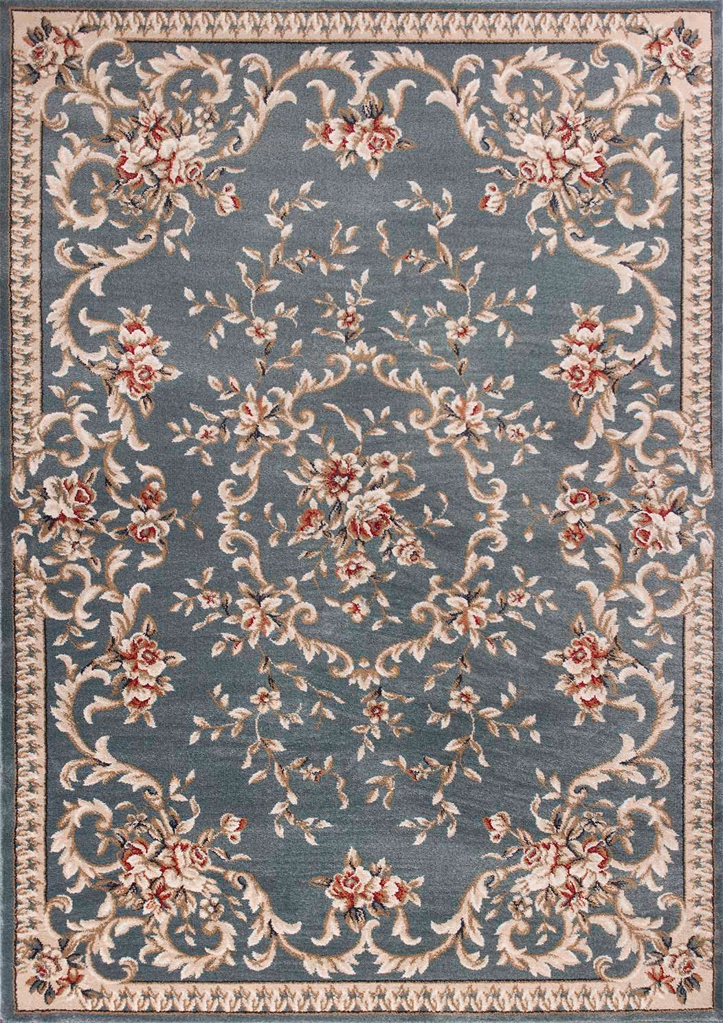 Avalon 5602 Slate Blue Aubusson Machine-Woven Area Rug Product Image