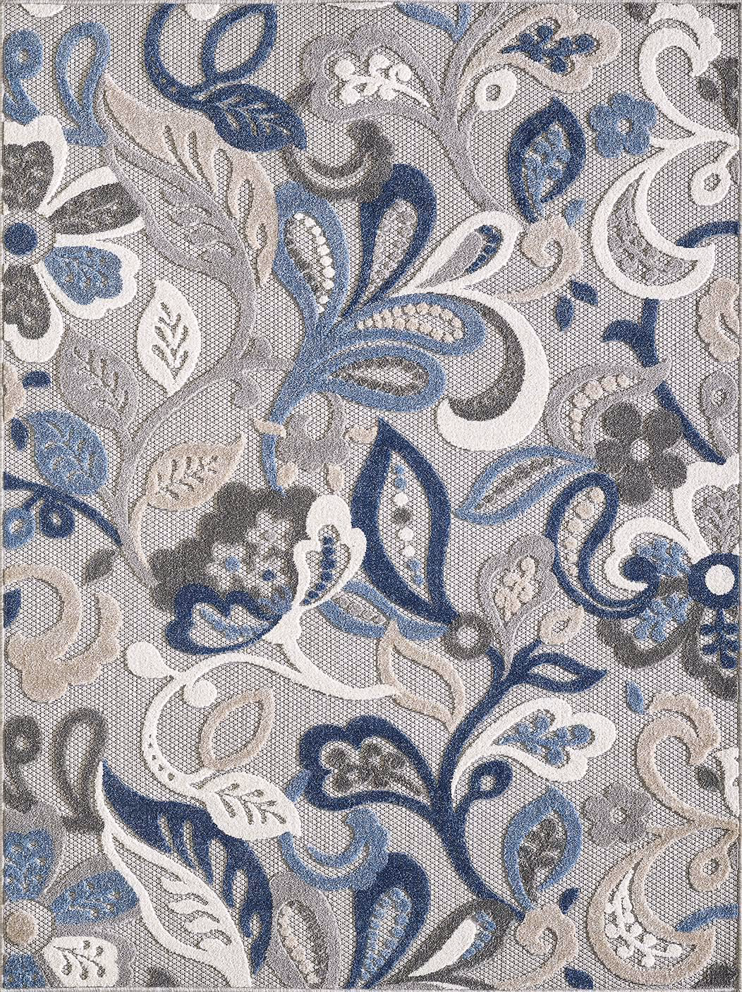 Calla 6922 Grey/Blue Leila Area Rug Product Image