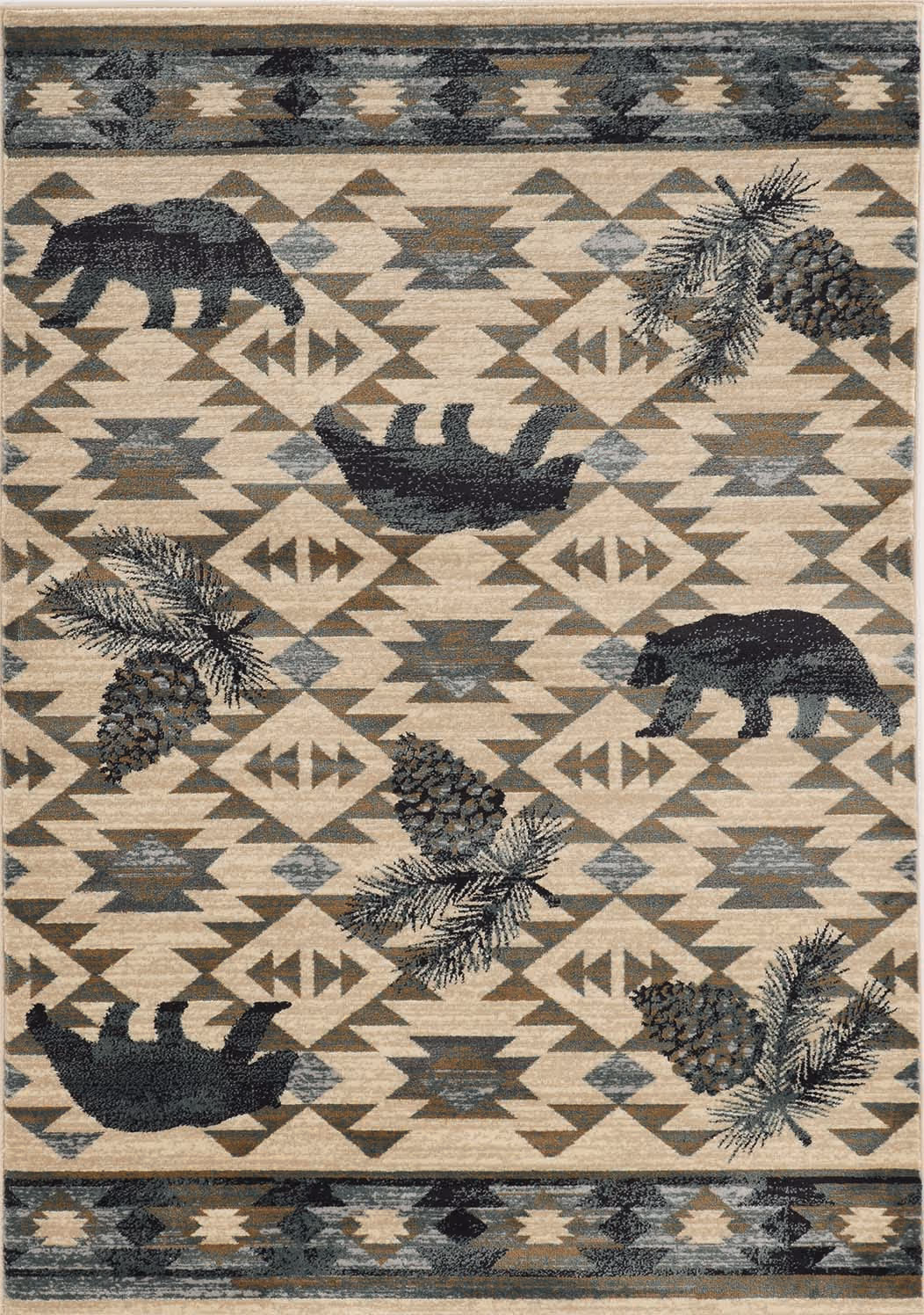 Chester 5634 Ivory/Blue Montana Area Rug Product Image