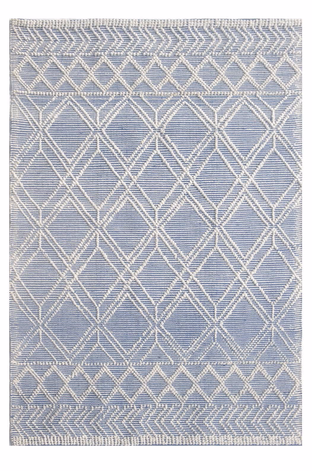 Chloe 7724 Blue Ivory Geo Area Rug Product Image