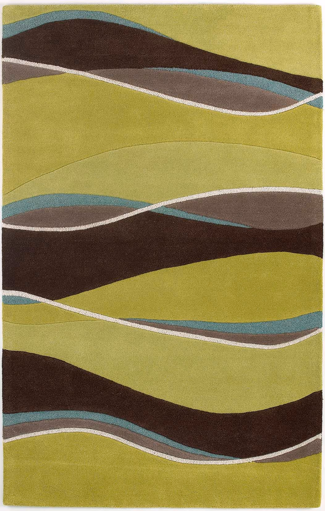 Eternity 1084 Lime/Mocha Landscapes Area Rug