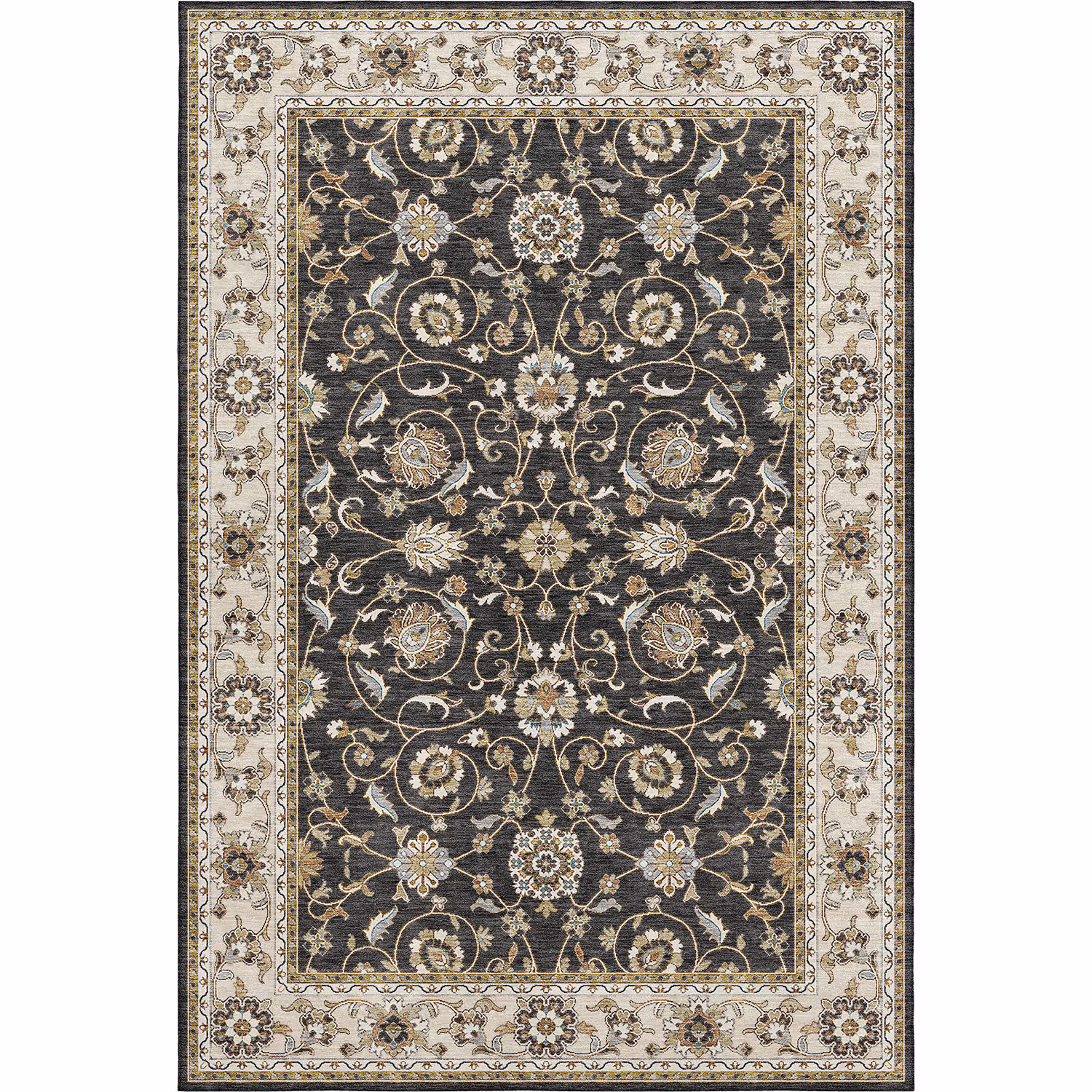 Hatay HY1 Black Modern Rug Product Image